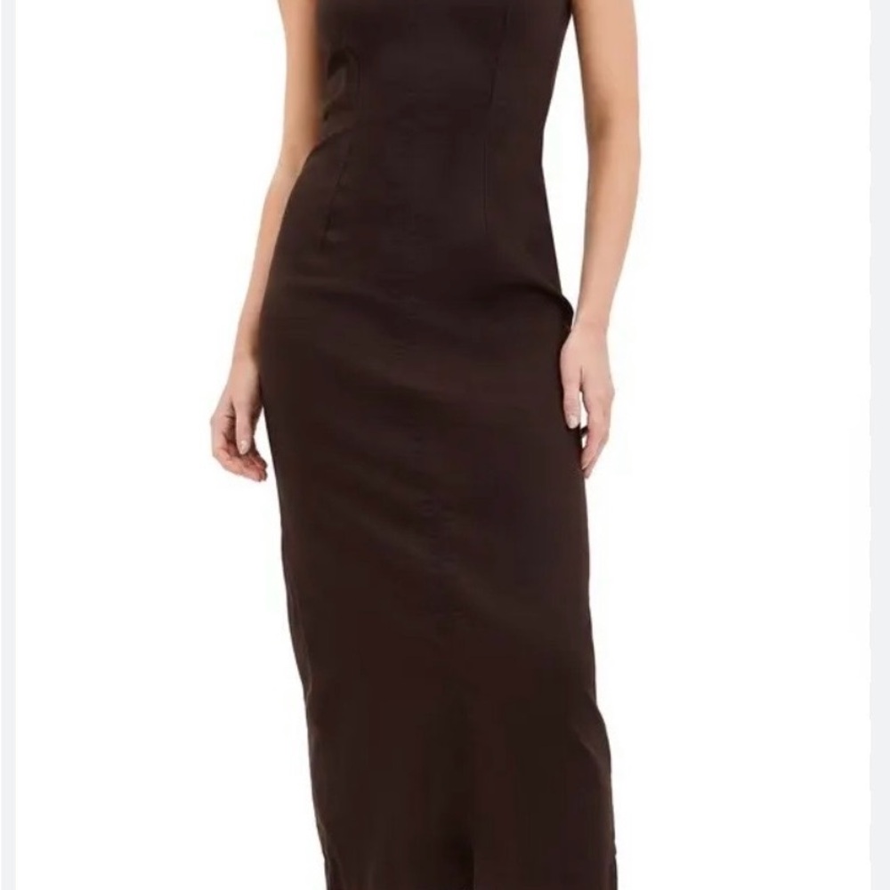 Reformation Brown Sleeveless Maxi Dress